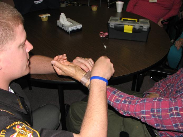 Deputy assists individual